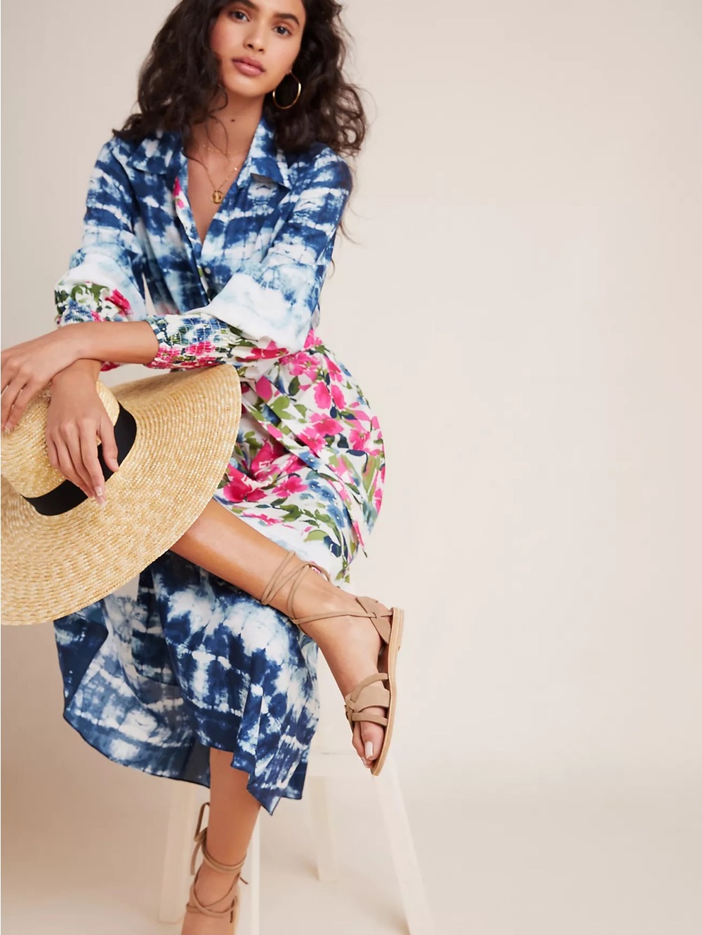 Misa Los Angeles Bettina Maxi Shirtdress